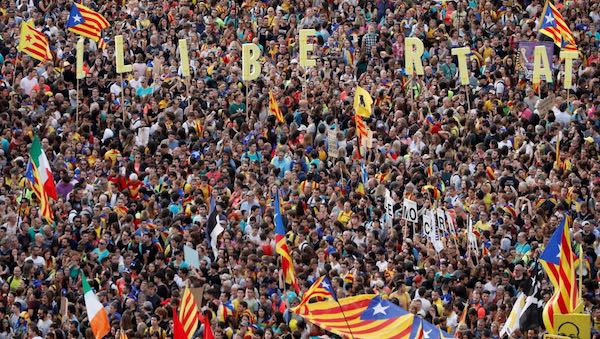 CATALONIA A human tide against the repression and for the Republic