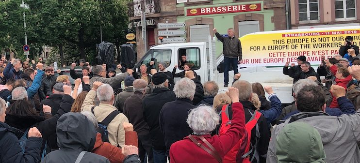 Carta de invitación a un encuentro europeo de trabajadores y jóvenes en defensa de los sistemas de jubilación, del empleo y de los servicios públicos