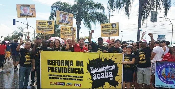 BRASIL Contra la reforma de las pensiones