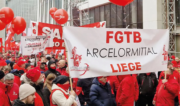 BELGIUM – 13 February: 100,000 workers march in&nbsp;Brussels